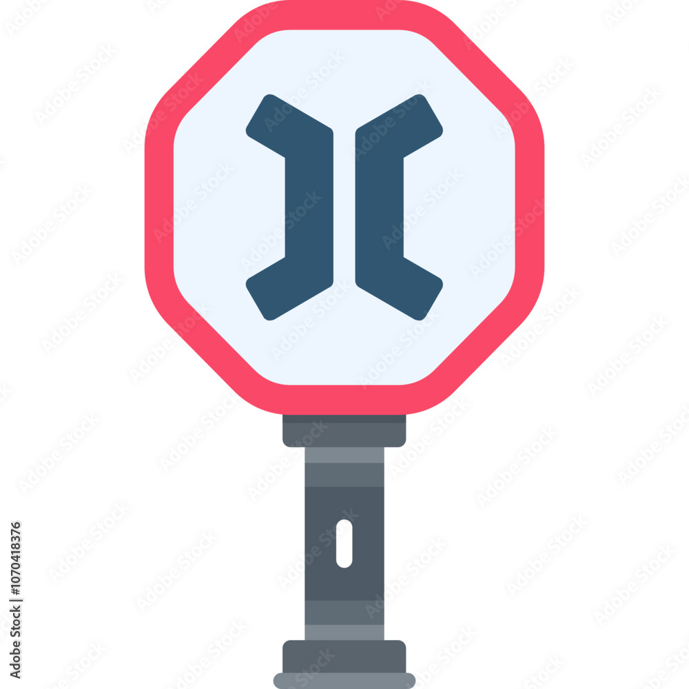 One Lane Bridge Sign Icon One Lane Bridge Sign Icon