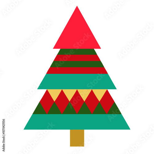 abstract christmas tree