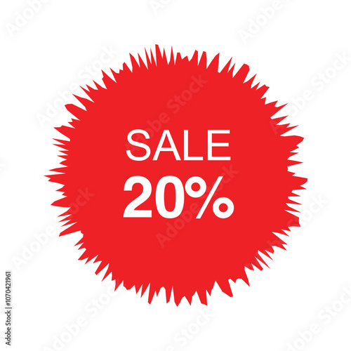 20% Sale Sign - Royalty Free Vector Image | VectorStock