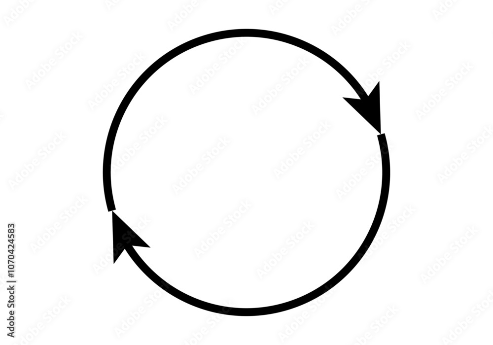 Icono negro de círculo con flecha de retroalimentación Icono negro de círculo con flecha de retroalimentación