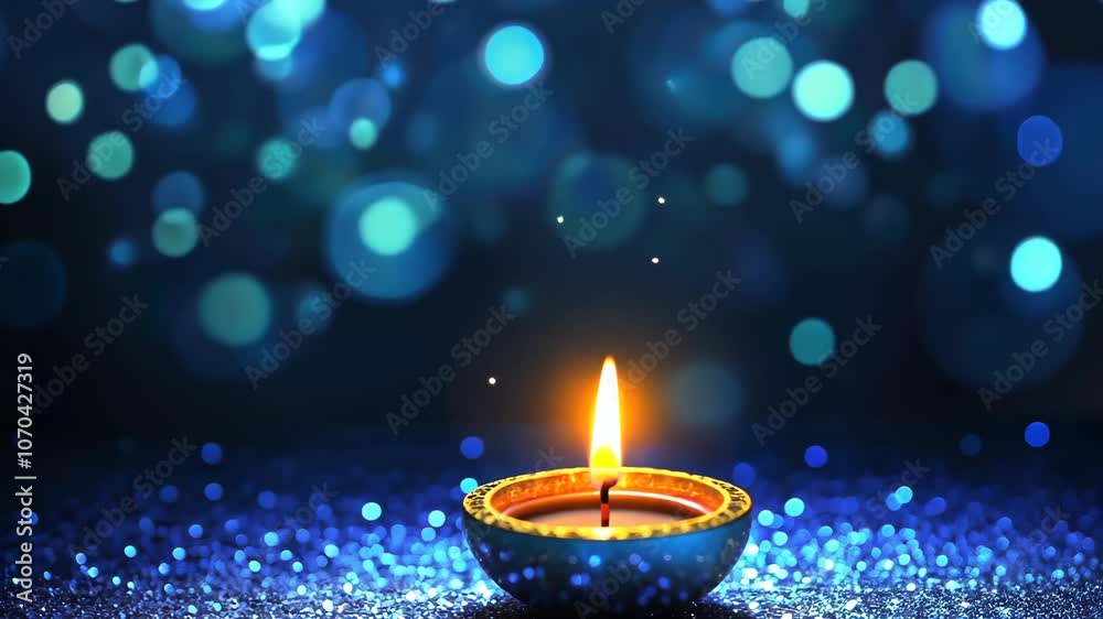 Diwali Candle and Bokeh Diwali Candle and Bokeh