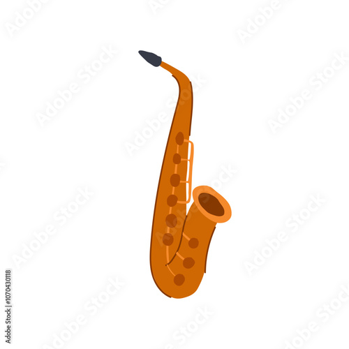 improvisation saxophone cartoon. performance musician, saxophonist notes, smooth soulful improvisation saxophone sign. isolated symbol vector illustration