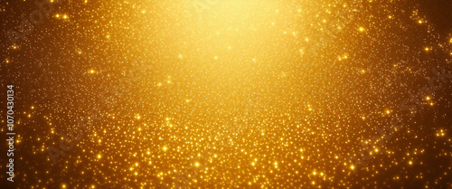 Gold texture. Golden background with effect metallic foil. Speckles gold material. Speckled glitter 