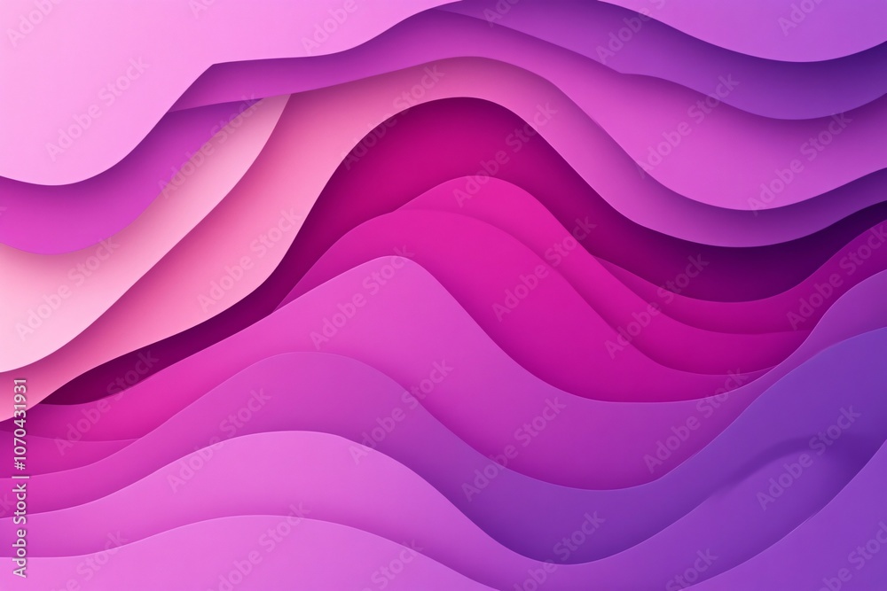 Fototapeta premium Soft Monochrome Waves in Gentle Gradients