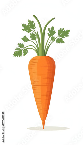 a carrot isolate on white background 