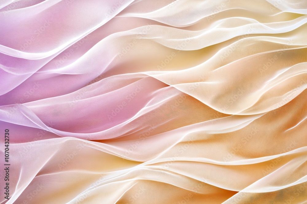 Fototapeta premium Gentle Flowing Organic Shapes in Soft Tones