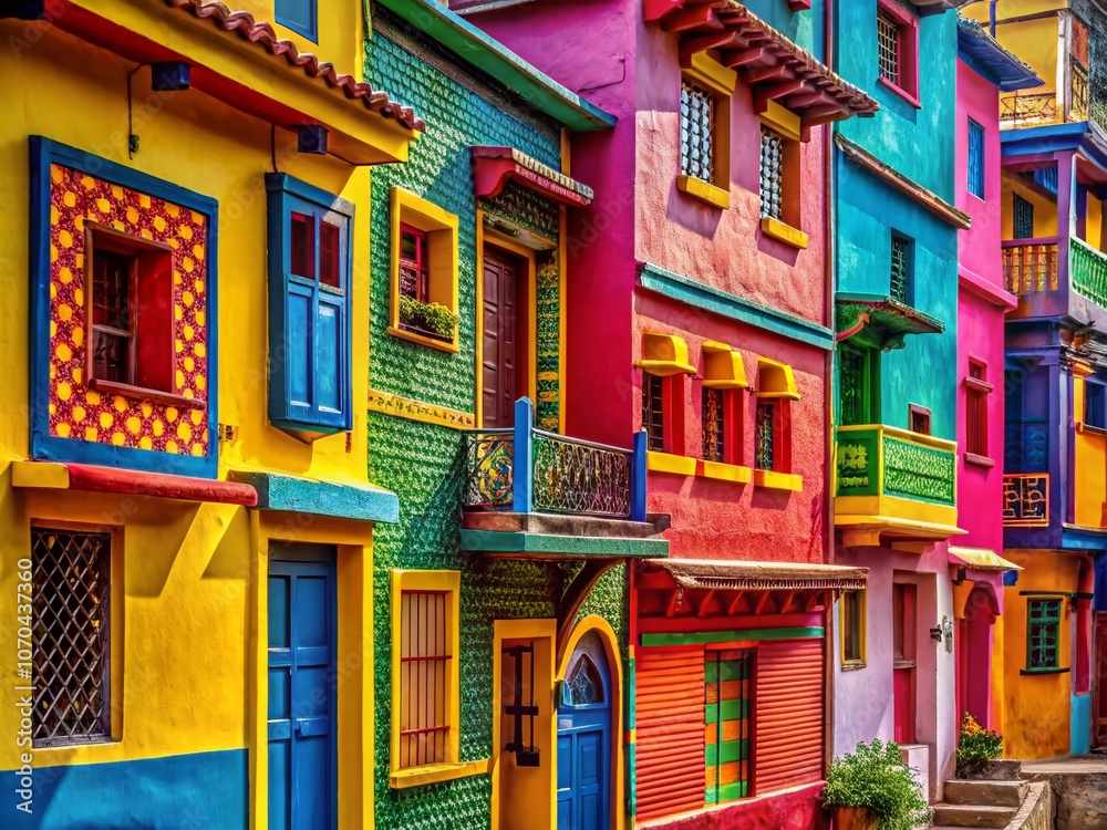 Obraz premium Vibrant Canvas Sections - Architectural Photography