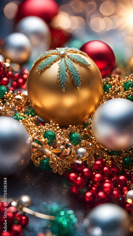 Elegant Christmas Ornament in Gold and Red Phone Case Design Elegant Christmas Ornament in Gold and Red Phone Case Design