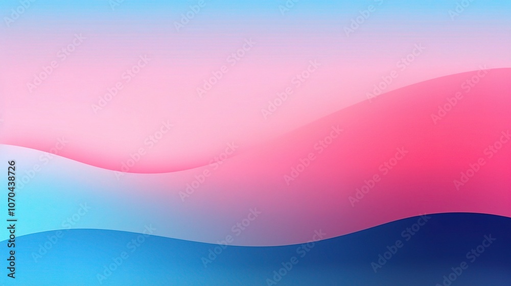 Colorful Wave Patterns in Soft Gradient Background