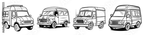 Fast delivery service shipping icon. Delivery truck modern illustration.