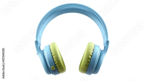 Blue and Green Headphones photo