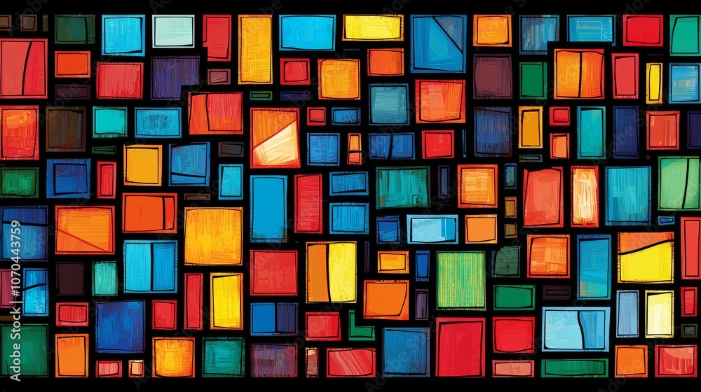 Colorful Abstract Geometric Shapes Background Colorful Abstract Geometric Shapes Background