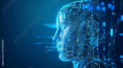 E learning technology concept. AI and machine learning enhance personalised learning. Technology course, teaching, business training. e-learning, online education, education, internet learning. 