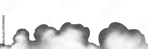 A wave of black dots with a sandy texture. An abstract, grainy background featuring a noisy gradient pattern.