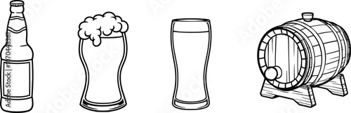 Set of wine glass, vector illustration.