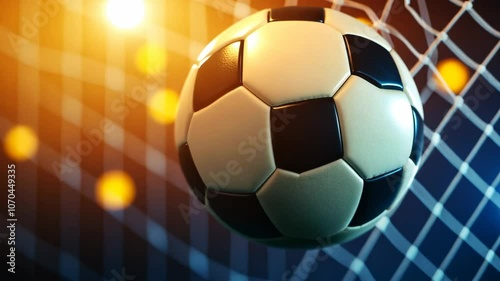 Wallpaper Mural Soccer Ball in Goal Net, football, sport, game, competition, victory Torontodigital.ca