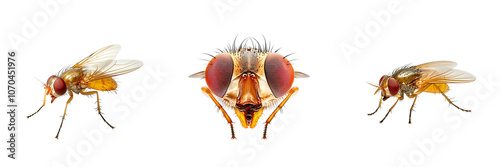 Set of a fruit fly isolated on transparent background (4)
