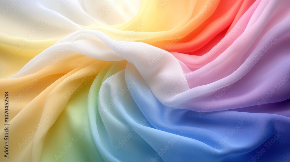 Obraz premium Abstract colorful fabric background with rainbow ombre effect.