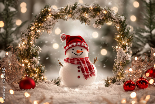 Snowman in a Globe A Winter Wonderland 