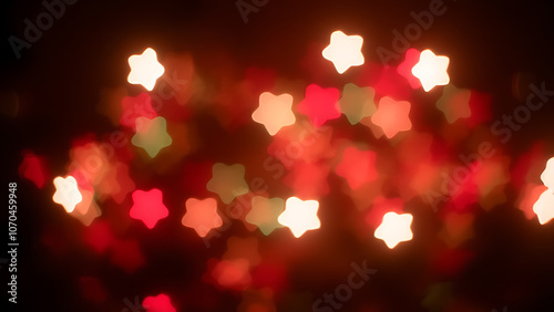 Beautiful background with bokeh stars