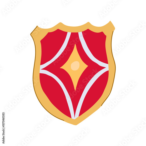 chivalry shield knight cartoon. horse lance, kingdom victory, epic legend chivalry shield knight sign. isolated symbol vector illustration