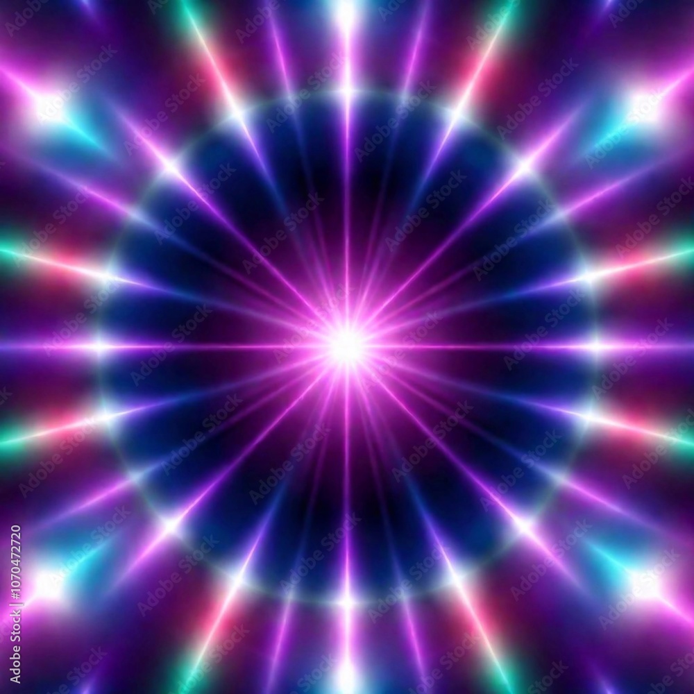 A high-resolution digital artwork capturing a brilliant lens flare effect against a transparent background. At the center, a dazzling bright white light radiates outward A high-resolution digital artwork capturing a brilliant lens flare effect against a transparent background. At the center, a dazzling bright white light radiates outward