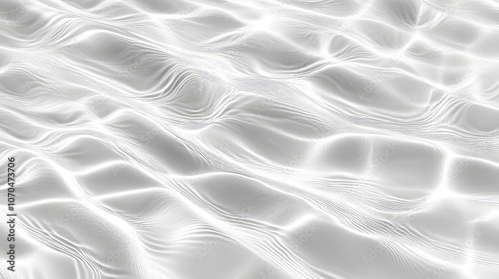 Serene White Water Surface with Gentle Waves Serene White Water Surface with Gentle Waves