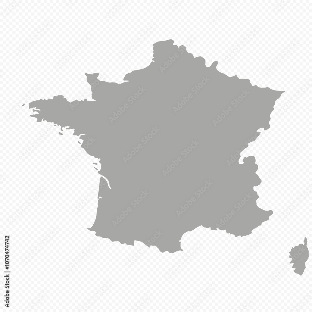 Map of France, sign silhouette. World Map Globe. Vector Illustration isolated on white background. Europe continent Map of France, sign silhouette. World Map Globe. Vector Illustration isolated on white background. Europe continent