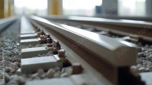 Self-healing rail tracks designed to automatically repair minor damage, improving rail safety photo