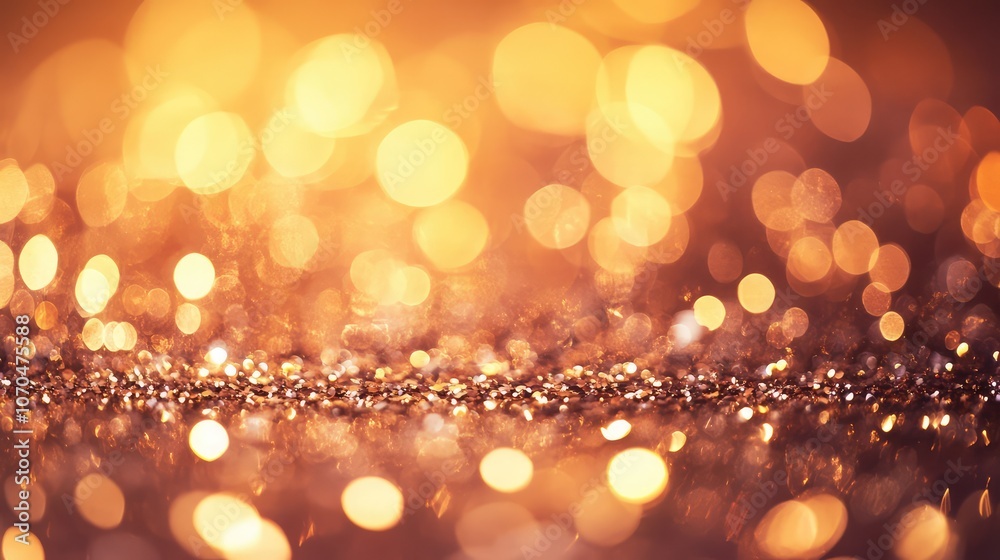 Soft Glowing Lights with Warm Tones and Bokeh Effect Soft Glowing Lights with Warm Tones and Bokeh Effect