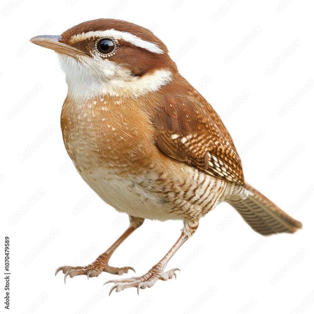Charming Brown Songbird with Unique Features Charming Brown Songbird with Unique Features