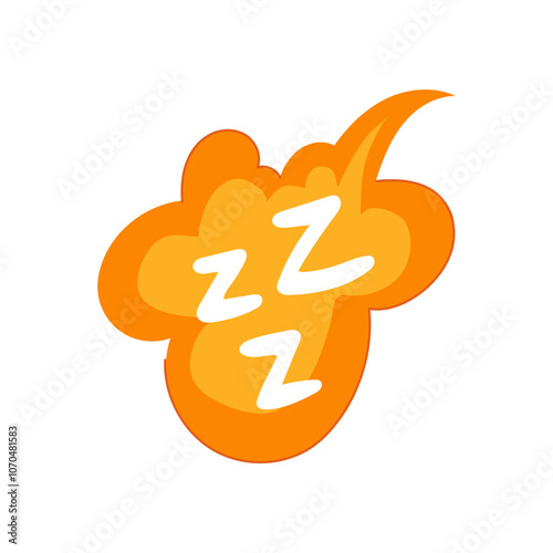 bedtime sleep zzz cartoon. insomnia snore, pillow mattress, blanket night bedtime sleep zzz sign. isolated symbol vector illustration