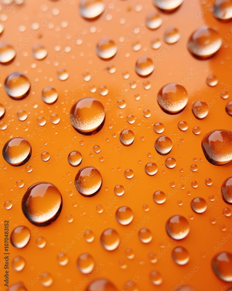 Close up of orange juice with condensation, highlighting refreshing drink appeal Close up of orange juice with condensation, highlighting refreshing drink appeal