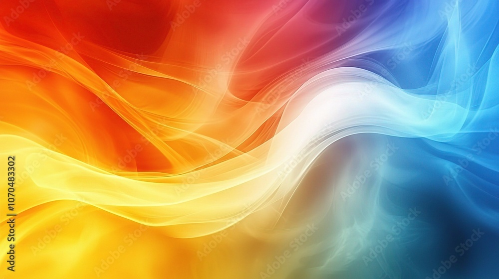 Abstract Colorful Smoke Wave Background Abstract Colorful Smoke Wave Background