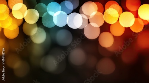 Abstract Blurred Background of Colorful Lights