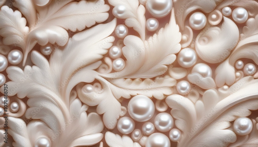 Subtle pearl pattern in a seamless layout, perfect for textiles, wallpapers, and table decor with a touch of sophistication Subtle pearl pattern in a seamless layout, perfect for textiles, wallpapers, and table decor with a touch of sophistication