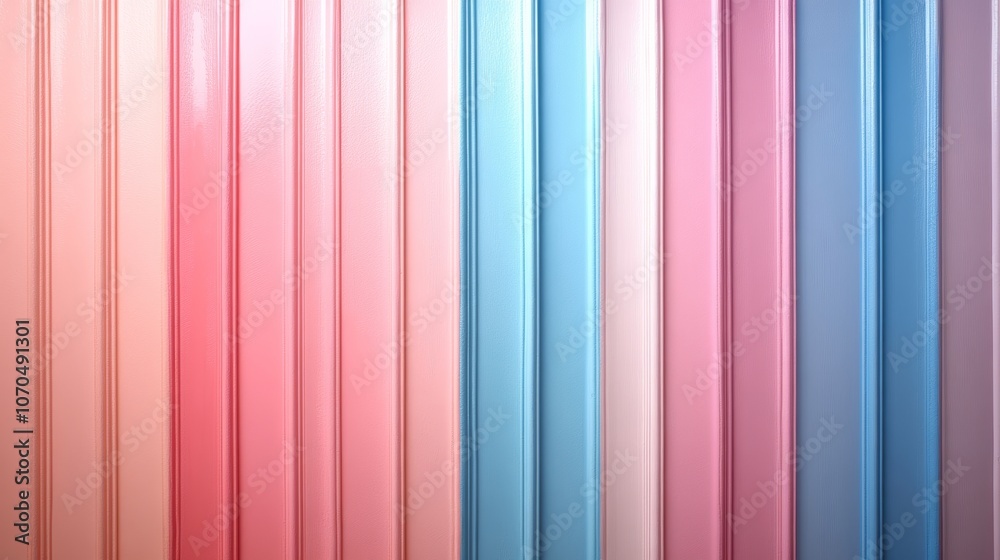 Colorful metallic pink and blue vertical stripes creating a gradient effect Colorful metallic pink and blue vertical stripes creating a gradient effect