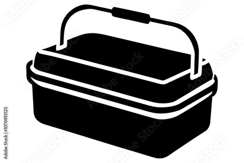 Lunchbox Silhouette vector illustration