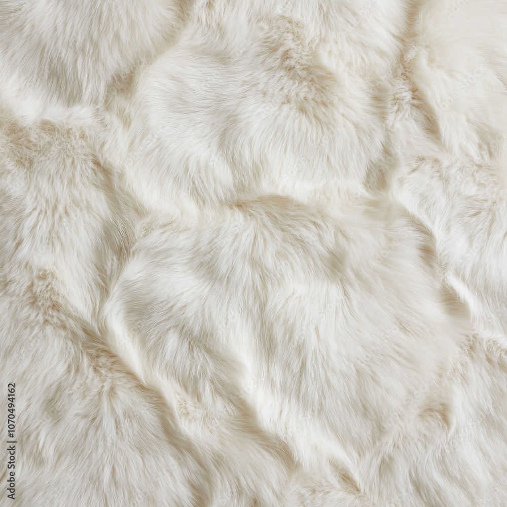 Close-up of soft white faux fur texture. Close-up of soft white faux fur texture.