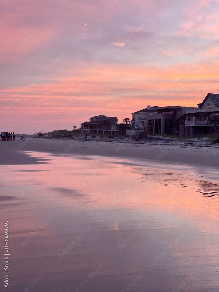 Obraz premium sunset on the beach