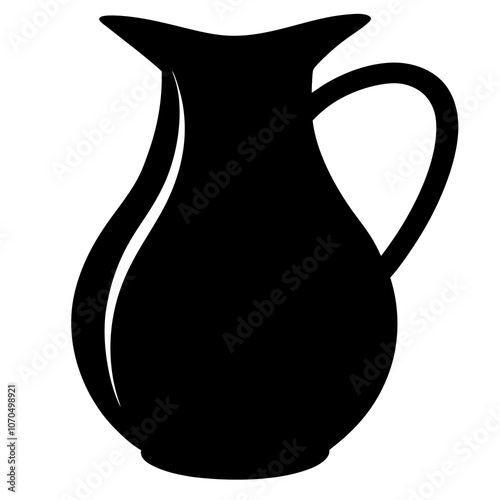 Pitcher Silhouette vector illustration