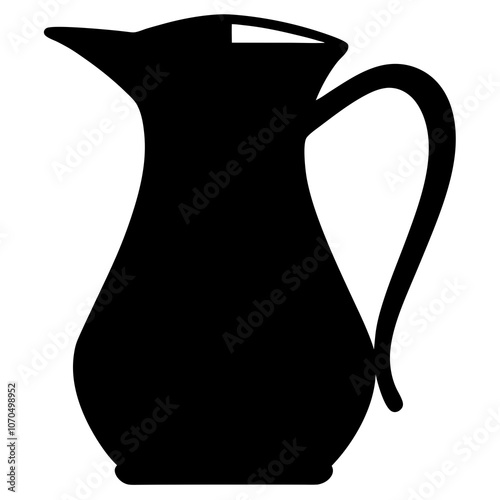 Pitcher Silhouette vector illustration