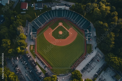 minor league baseball stadium  photo