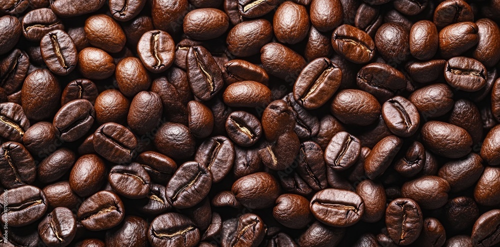 A coffee bean background. A coffee bean background.