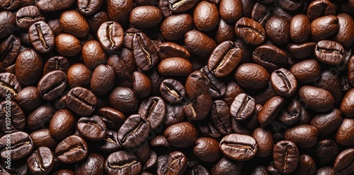 A coffee bean background.