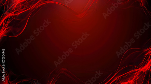 A black and red frame with a red background. The frame is made of red and black materials