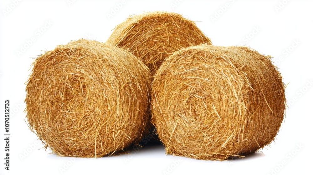 Farmers store hay bales for winter use and sustainable agriculture practices Farmers store hay bales for winter use and sustainable agriculture practices