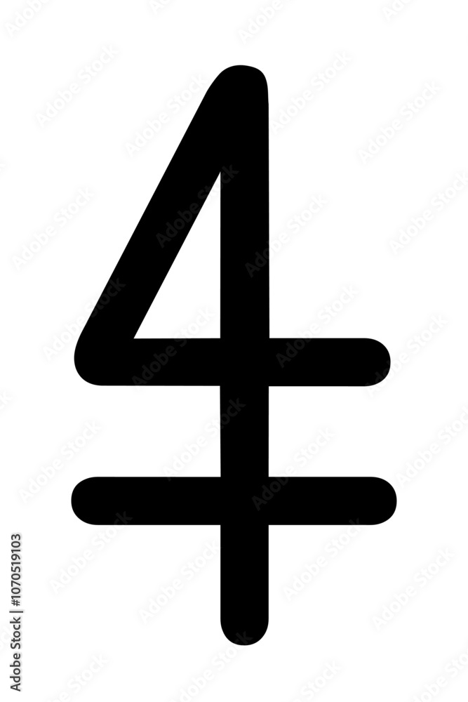 Obraz premium 角が丸いシンプルな方位アイコン