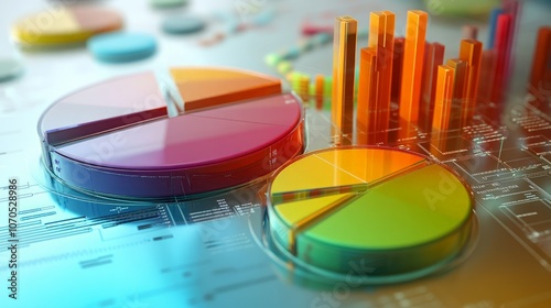 Global Semiconductor Market Share Visualization, detailed pie charts showcasing company and regional competition, highlighting industry dynamics and market distribution insights.