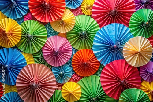 Creative Paper Circle Backdrop - Folding Art Photography